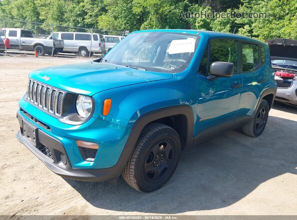 ZACNJDAB3MPM17989 2021 JEEP RENEGADE Turquoise Przód lewy