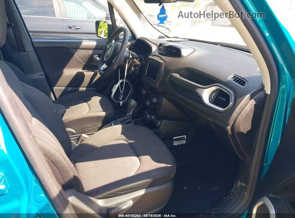 ZACNJDAB3MPM17989 2021 JEEP RENEGADE Turquoise Widok wnętrza z przodu