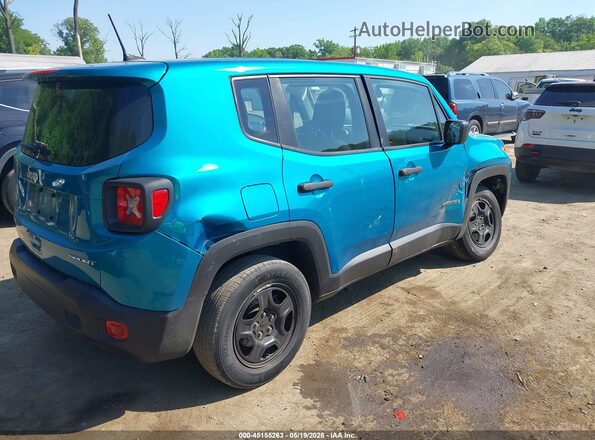 ZACNJDAB3MPM17989 2021 JEEP RENEGADE Turquoise Tył prawy