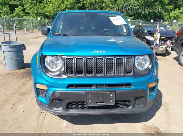 ZACNJDAB3MPM17989 2021 JEEP RENEGADE Turquoise Widok zestawu wskaźników