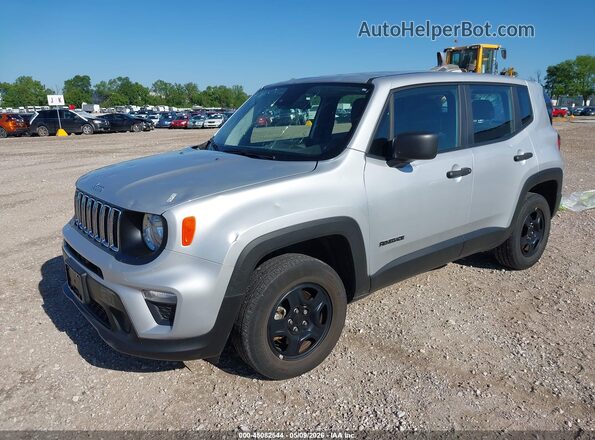 ZACNJDAB3MPN30597 2021 JEEP RENEGADE Silver Передня ліва чверть