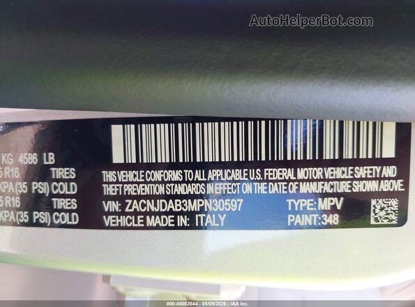 ZACNJDAB3MPN30597 2021 JEEP RENEGADE Silver Вид підкапотного простору
