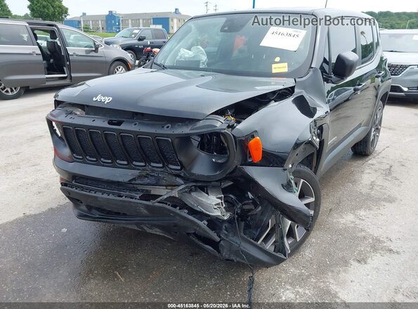 ZACNJDAB4MPN13761 2021 JEEP RENEGADE Black Вид спереду