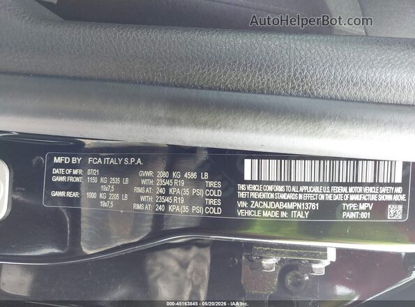 ZACNJDAB4MPN13761 2021 JEEP RENEGADE Black Вид підкапотного простору