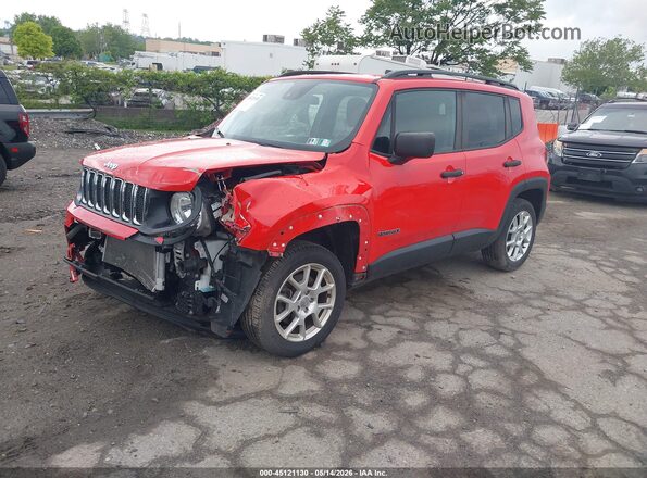 ZACNJDAB8MPM36490 2021 JEEP RENEGADE Red Առջևի ձախ երեք քառորդ տեսարան
