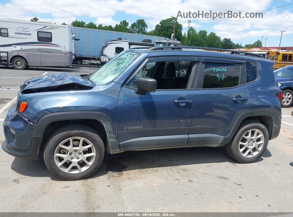 ZACNJDB12NPN60035 2022 JEEP RENEGADE Blue Սալոնի 360 աստիճան տեսք