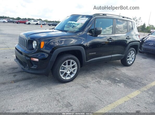 ZACNJDB14NPN83204 2022 JEEP RENEGADE Black Przód lewy