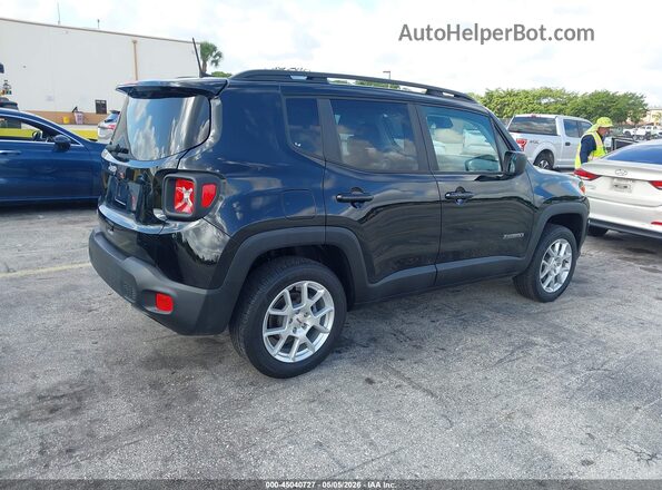 ZACNJDB14NPN83204 2022 JEEP RENEGADE Black Tył prawy