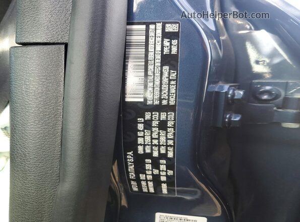 ZACNJDB15NPN44539 2022 JEEP RENEGADE Blue Vista de la etiqueta del VIN