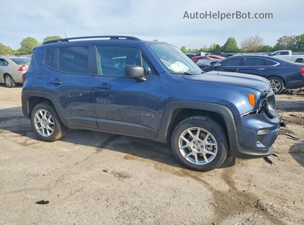 ZACNJDB15NPN44539 2022 JEEP RENEGADE Blue Delantero derecho
