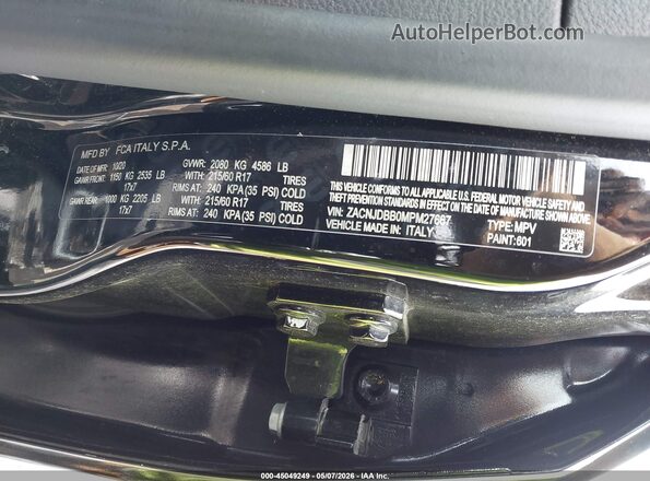 ZACNJDBB0MPM27667 2021 JEEP RENEGADE Black Widok komory silnika