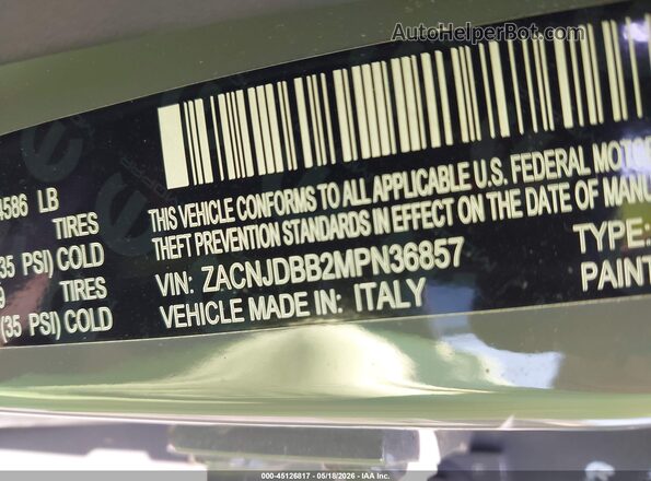 ZACNJDBB2MPN36857 2021 JEEP RENEGADE Gray Widok komory silnika