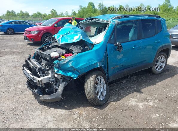 ZACNJDBB4MPM39207 2021 JEEP RENEGADE Turquoise Przód lewy