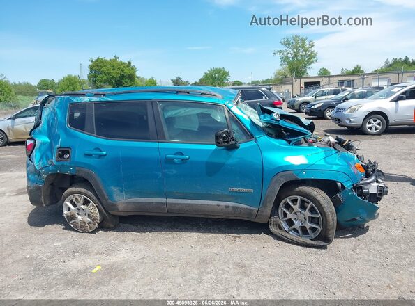 ZACNJDBB4MPM39207 2021 JEEP RENEGADE Turquoise Widok wnętrza z tyłu