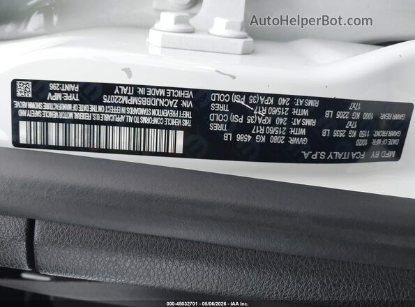ZACNJDBB5MPM22075 2021 JEEP RENEGADE Белый Вид подкапотного пространства