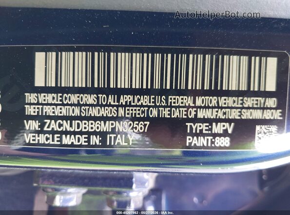 ZACNJDBB6MPN32567 2021 JEEP RENEGADE Navy Vista del compartimento del motor