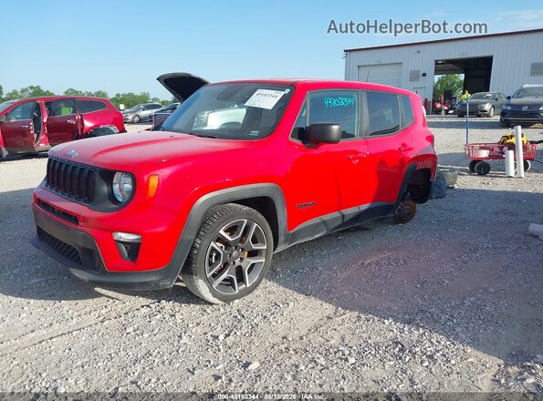 ZACNJDC10MPN30545 2021 JEEP RENEGADE Red Передня ліва чверть