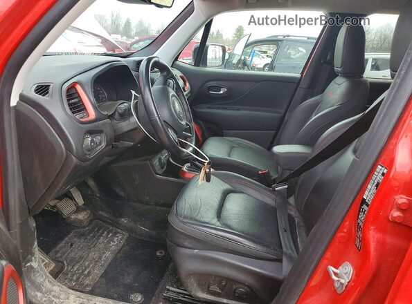 ZACNJDC10NPN53390 2022 JEEP RENEGADE Red Widok wnętrza z przodu