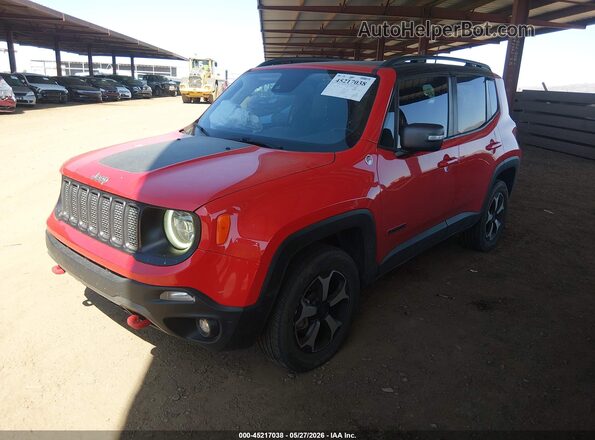 ZACNJDC11MPN03323 2021 JEEP RENEGADE Red წინა მარცხენა ხედი სამი მეოთხედიდან