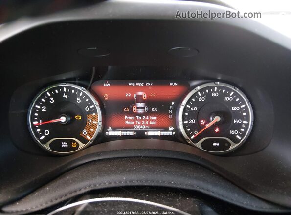 ZACNJDC11MPN03323 2021 JEEP RENEGADE Red უკანა სავარძლების ხედი
