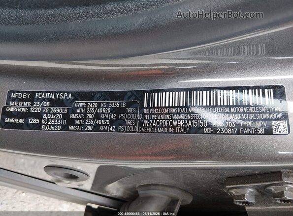 ZACPDFCW9R3A15150 2024 DODGE OTHER Gray Շարժիչի բաժամունքի տեսք