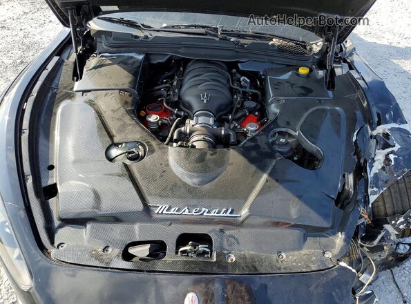 ZAM45VLAXG0176709 2016 MASERATI GRANTURISM Black Вид задньої частини салону