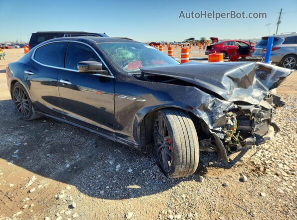 ZAM57RSA3G1185284 2016 MASERATI GHIBLI Black Delantero derecho