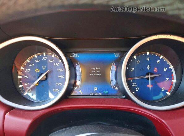 ZAM57RSS7H1218653 2017 MASERATI GHIBLI Silver Instrument cluster view