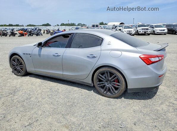 ZAM57RSS7H1218653 2017 MASERATI GHIBLI Silver Rear left