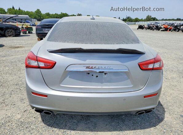 ZAM57RSS7H1218653 2017 MASERATI GHIBLI Silver Rear view