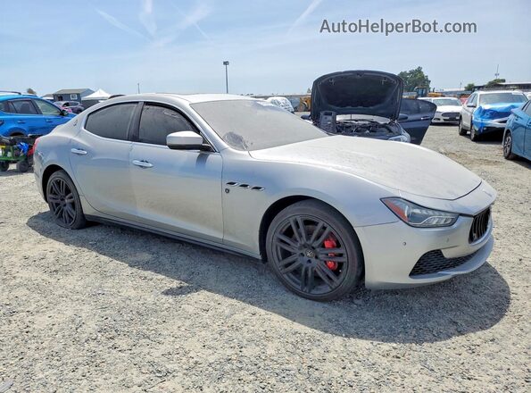 ZAM57RSS7H1218653 2017 MASERATI GHIBLI Silver Front right