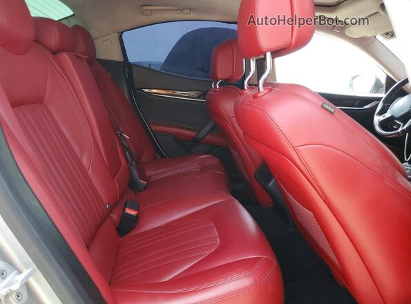 ZAM57RSS7H1218653 2017 MASERATI GHIBLI Silver Rear seats view