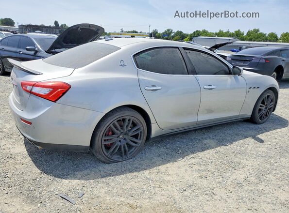 ZAM57RSS7H1218653 2017 MASERATI GHIBLI Silver Rear right