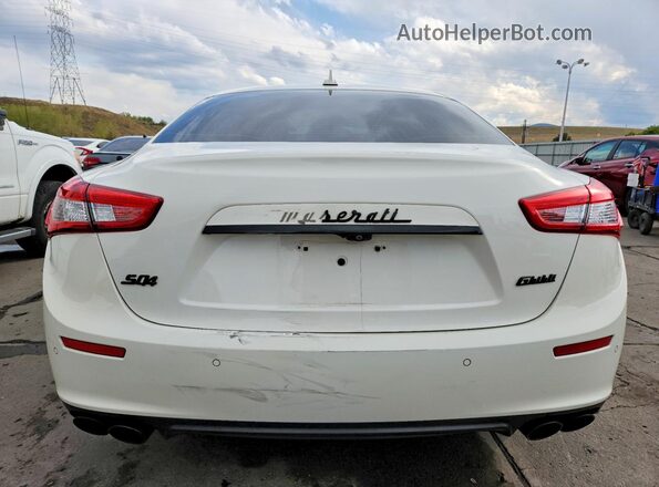 ZAM57RTA0H1227684 2017 MASERATI GHIBLI White უკანა ხედი