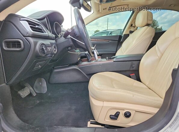 ZAM57RTA0H1227684 2017 MASERATI GHIBLI White წინა სალონის ხედი