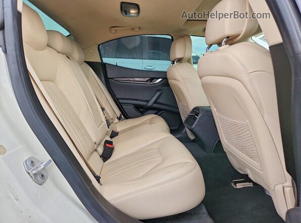 ZAM57RTA0H1227684 2017 MASERATI GHIBLI White უკანა სავარძლების ხედი