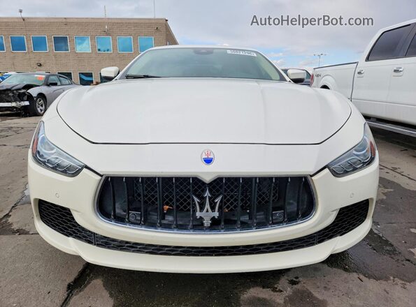 ZAM57RTA0H1227684 2017 MASERATI GHIBLI White წინა ხედი
