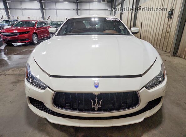 ZAM57RTA3H1223922 2017 MASERATI GHIBLI White Front view