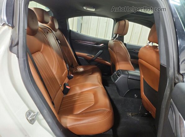ZAM57RTA3H1223922 2017 MASERATI GHIBLI White Rear seats view