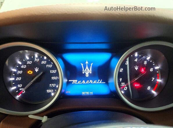 ZAM57RTA3H1223922 2017 MASERATI GHIBLI White Instrument cluster view