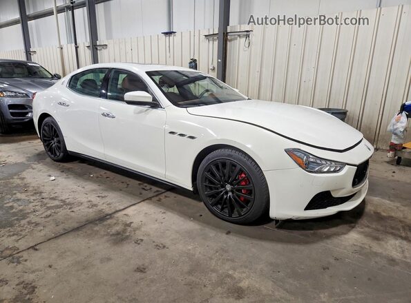 ZAM57RTA3H1223922 2017 MASERATI GHIBLI White Front right