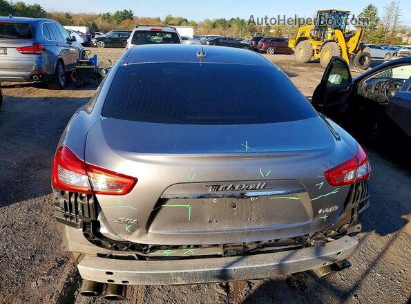 ZAM57RTA4H1242477 2017 MASERATI GHIBLI Gray Հետևի տեսք