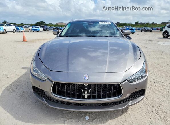 ZAM57RTAXG1189685 2016 MASERATI GHIBLI Gray Widok z przodu