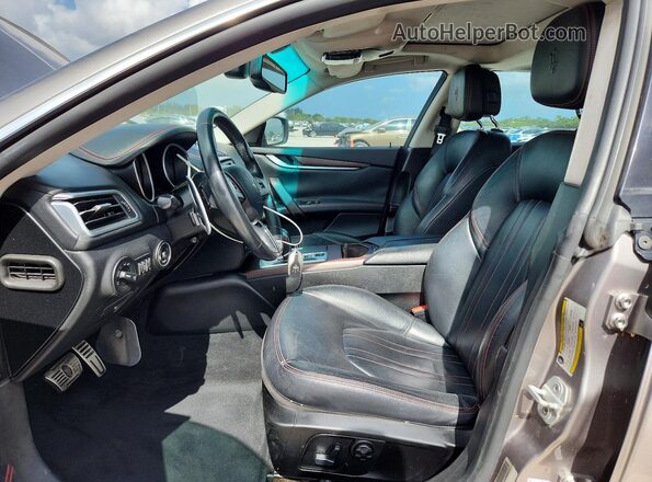 ZAM57RTAXG1189685 2016 MASERATI GHIBLI Gray Widok wnętrza z przodu