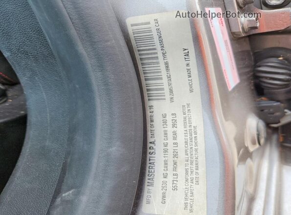 ZAM57RTAXG1189685 2016 MASERATI GHIBLI Gray Widok komory silnika