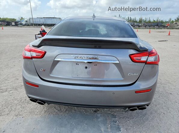 ZAM57RTAXG1189685 2016 MASERATI GHIBLI Gray Widok z tyłu