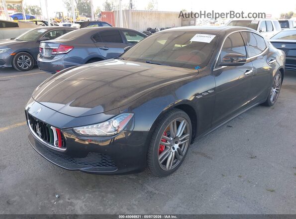 ZAM57RTL1H1240879 2017 MASERATI GHIBLI Black წინა მარცხენა ხედი სამი მეოთხედიდან