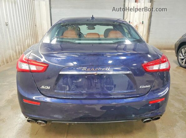 ZAM57RTL3H1233884 2017 MASERATI GHIBLI Blue Հետևի տեսք