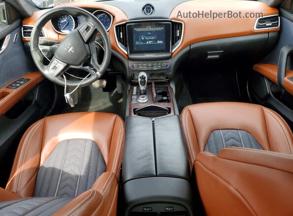ZAM57RTL3H1233884 2017 MASERATI GHIBLI Blue Առջևի վահանակի տեսք