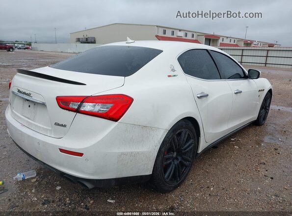 ZAM57RTL6H1219039 2017 MASERATI GHIBLI White Trasero derecho